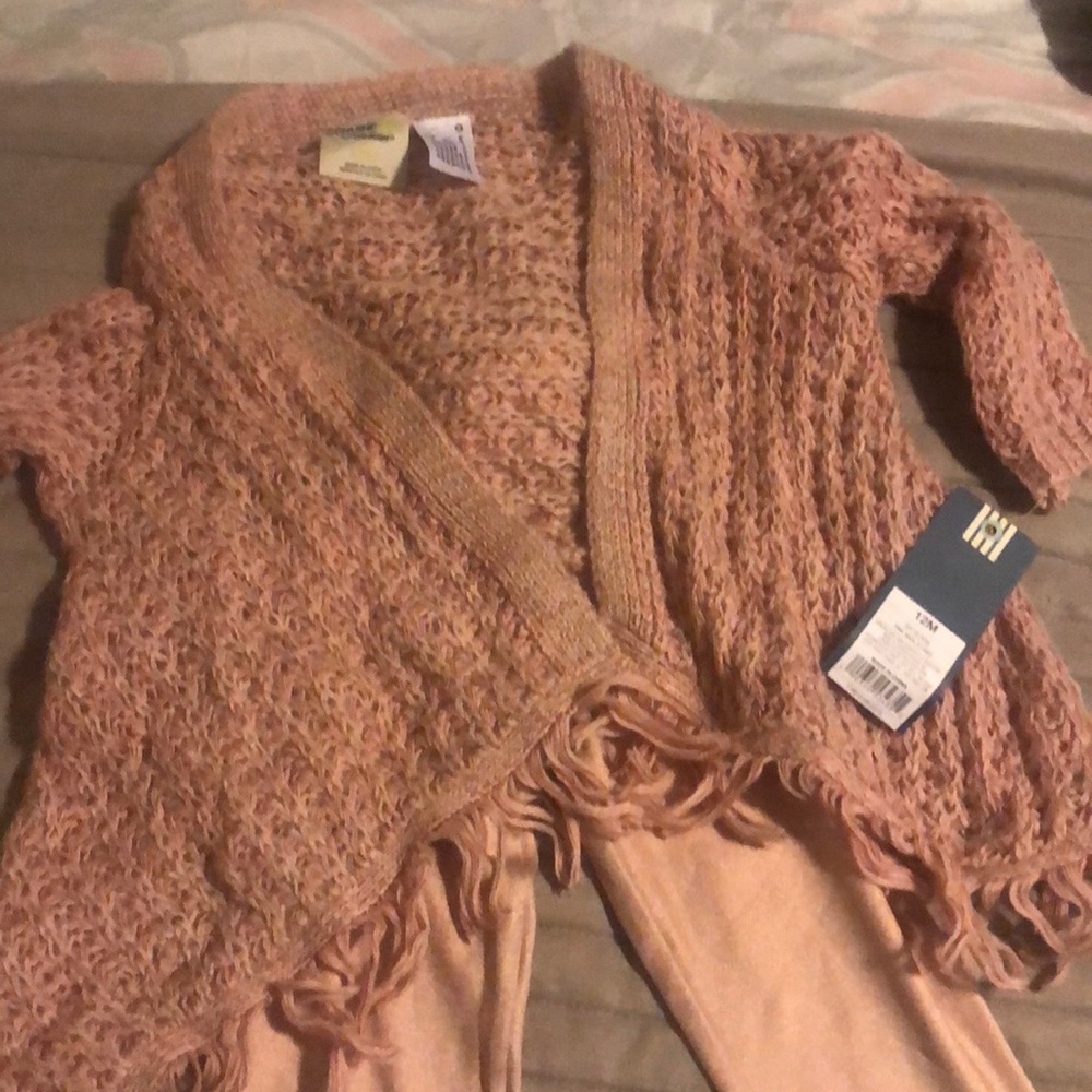 Genuine kids peach cardigan